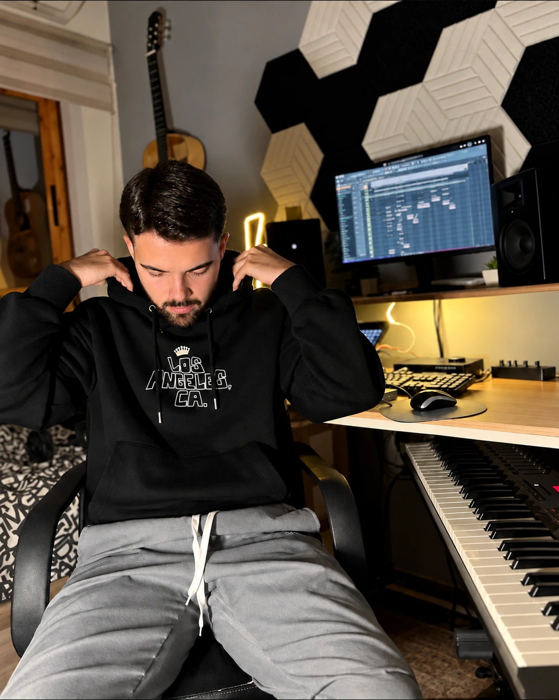 RAYO en su estudio
